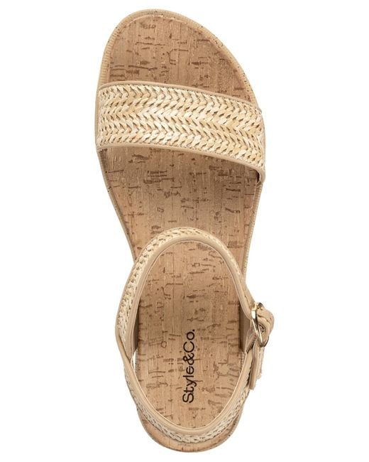 Style & Co. Metallic Mayaa Flat Sandals