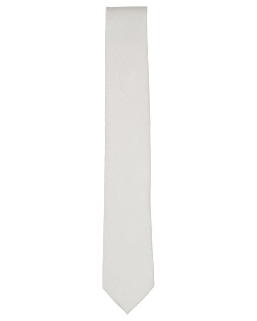 BarIII White Solid Knit Tie for men