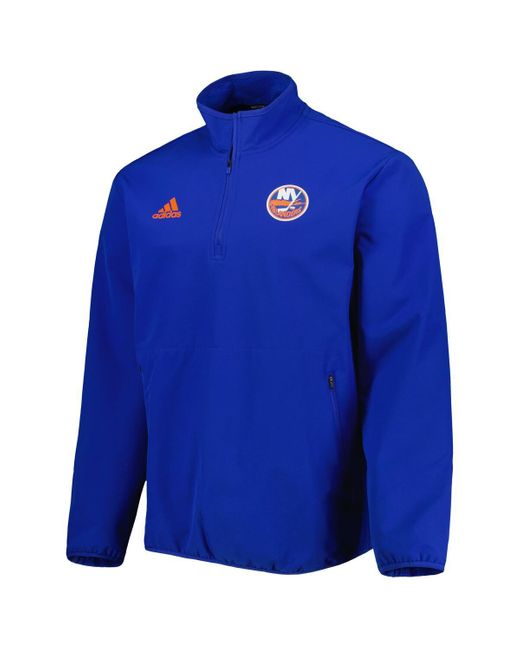Adidas Blue New York Islanders Cold.rdy Quarter-zip Jacket for men