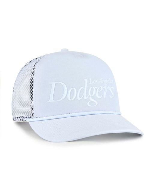 '47 Blue Los Angeles Dodgers Foundation Script Hitch Adjustable Trucker Hat for men