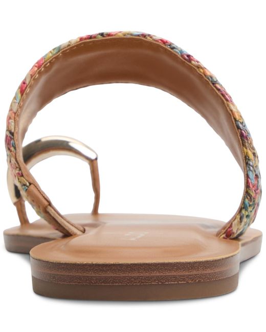 ALDO Brown Beachwalk Toe Loop Flat Sandals