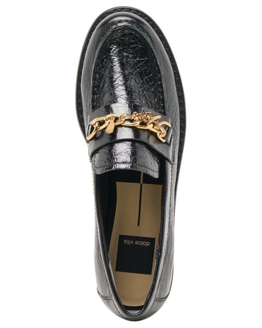 Dolce Vita Black Waylen Slip On Loafers