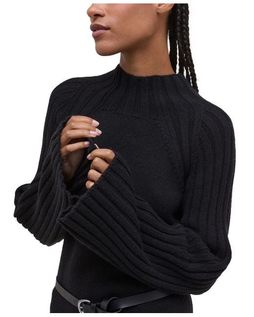 Barbour Black Knitted Vera Midi Dress