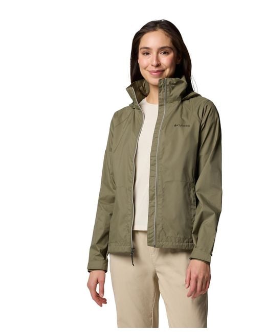 Columbia Green Switchback Iv Hooded Packable Jacket