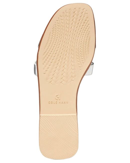 Cole Haan White Chrisee Flat Sandals