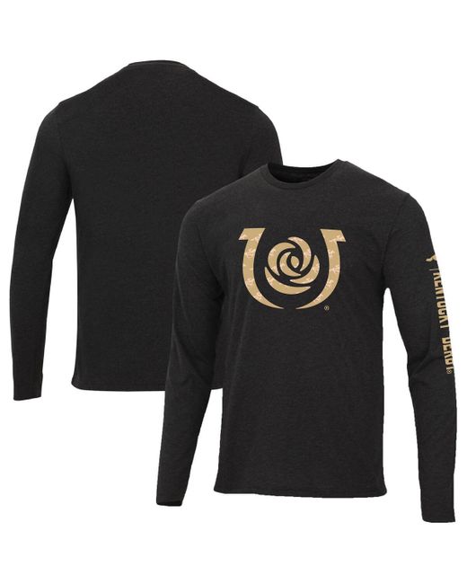 Ahead Black Kentucky Derby 150 Logo Tri-blend Long Sleeve T-shirt for men