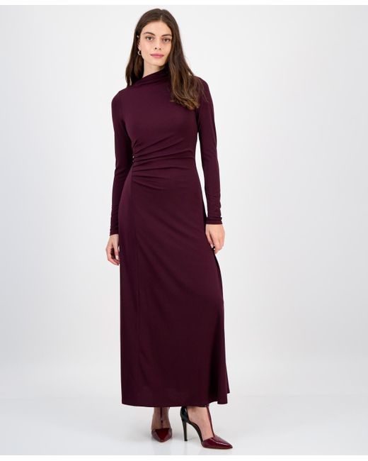 rachel roy evening dresses Blue Square Evening Dress With Long Sleeve Plus Size LA72032N – SERENE HILL main image 0