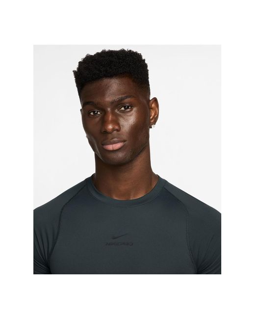 Nike Blue Pro Training Dri-fit Short-sleeve T-shirt for men