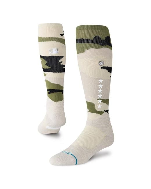 Stance White And Armed Forces Weekend Over The Calf Socks
