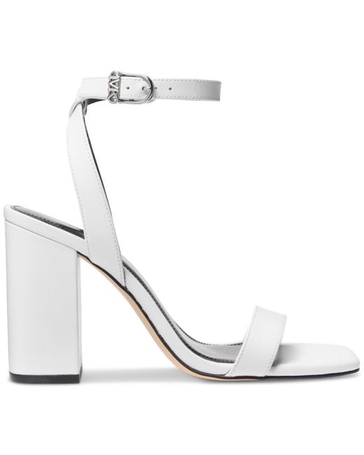 Michael Kors White Michael Merriam Block-heel Sandals