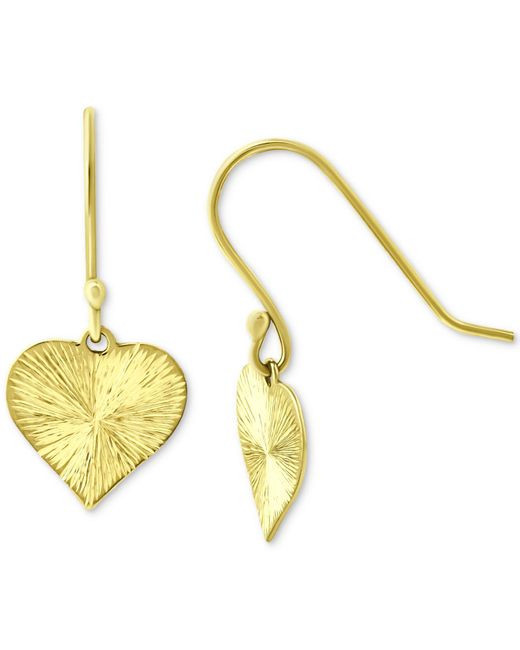 Giani Bernini Metallic Radiant Heart Drop Earrings, Created For Macy's