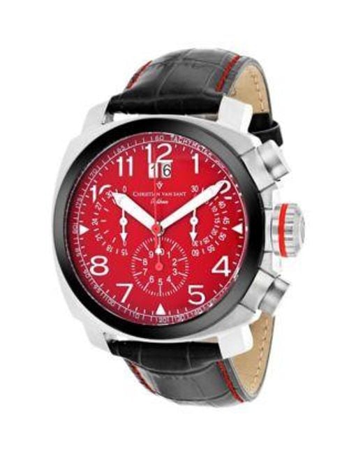 Christian Van Sant Red Grand Python Dial Watch Cv3au9 for men