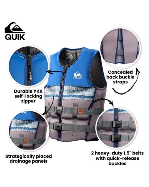 Quiksilver Blue Life Vest for men