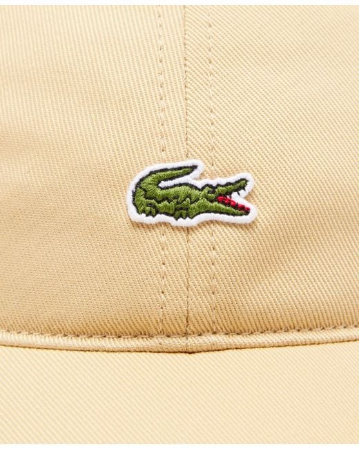 Lacoste Natural Adjustable Strap Twill Cap for men