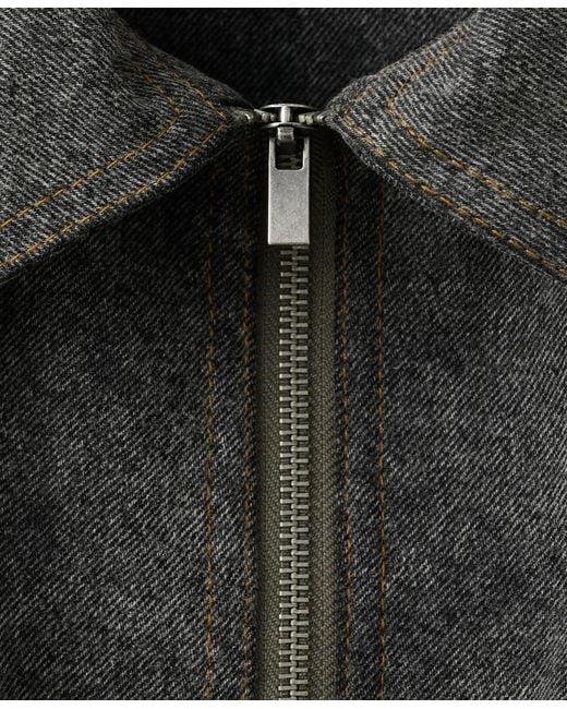 Mango Black Combined Fabrics Knitted Jacket