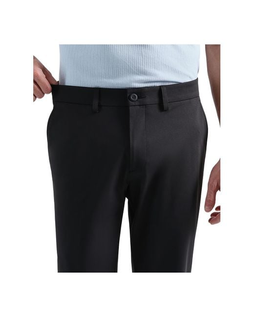 Haggar Blue Classic Fit Sport Travel Performance Dress Pants for men