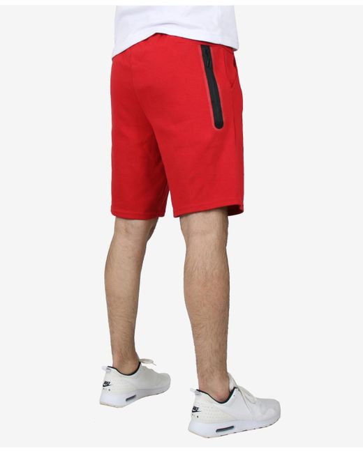 Wicked Stitch Red Tech Performance Shorts for men