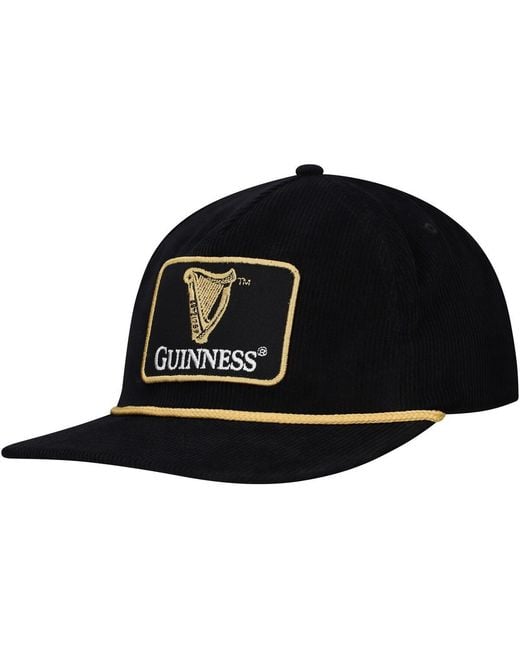 Lids Black Guinness Golfer Adjustable Hat for men