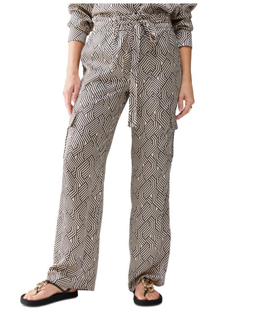 Sanctuary All Tied Up Cargo Pants in Gray Lyst