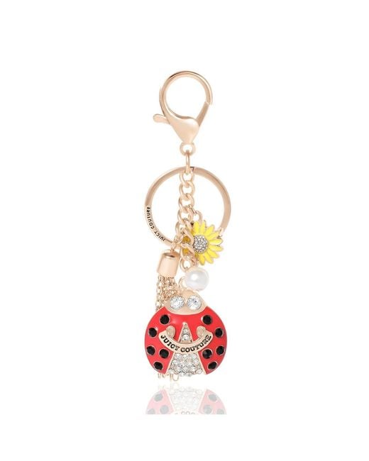 Juicy Couture White Ladybug Keychain