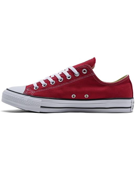 Converse Red Chuck Taylor Low Top Sneakers From Finish Line for men