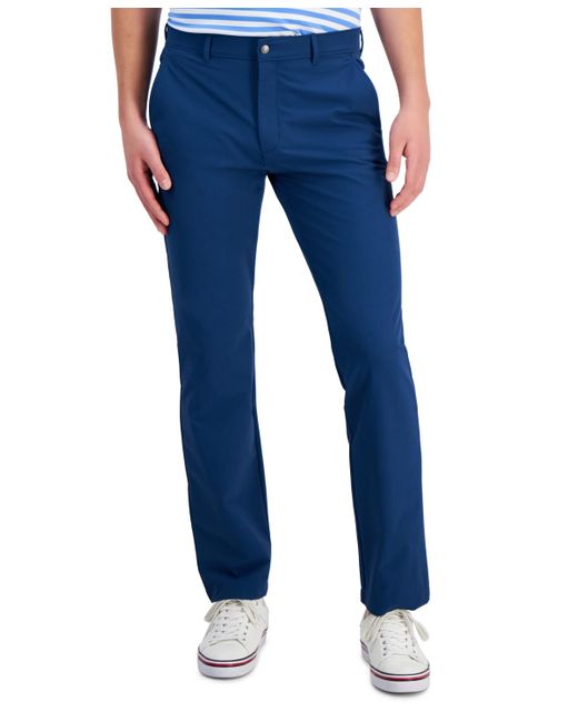 Alfani Blue Alfatech Woven Smart Pants for men