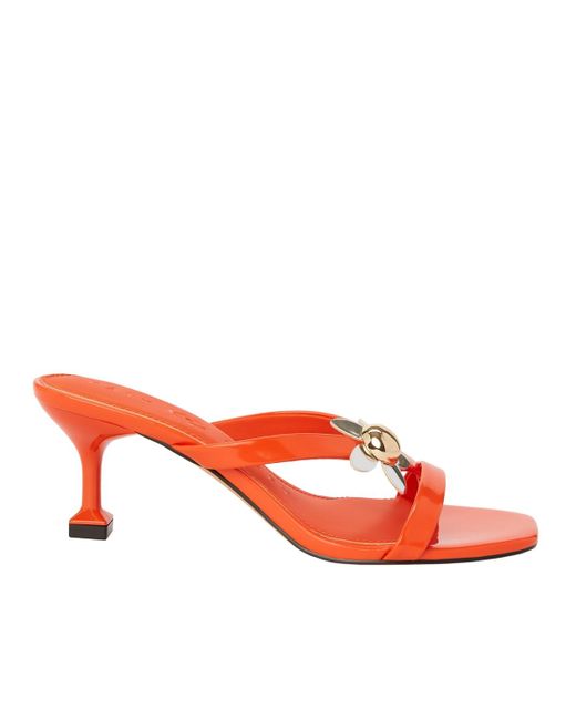 Katy Perry Red Oceanside Flower Slip-on Sandals