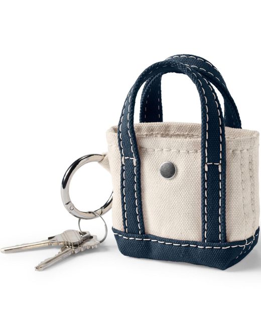 Lands' End Blue Mini Canvas Tote Charm