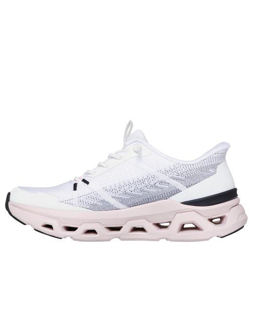 Skechers White Slip-ins: Glide-step Altus Fast Lane Athletic Walking Sneakers