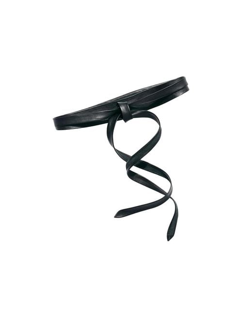 Ada Black Midi Wrap Belt