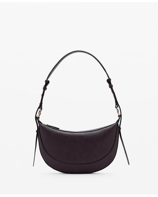 Mango White Oval Shoulder Bag