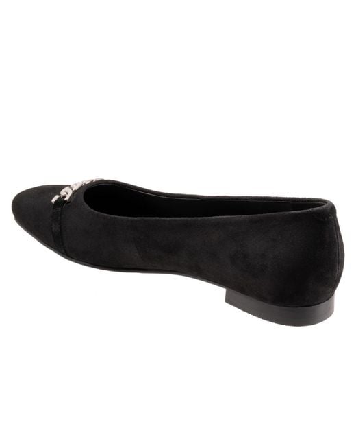 Trotters Black Harmony Flat