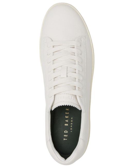 Ted Baker White Westwood Lace Up Sneakers for men