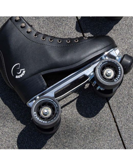 C7skates Black Dark Magic Quad Roller Skates (