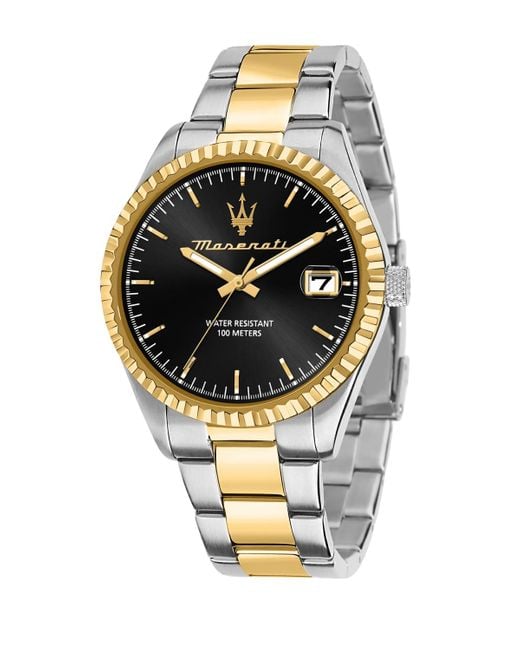 Maserati Metallic Date Stainless-steel Watch for men