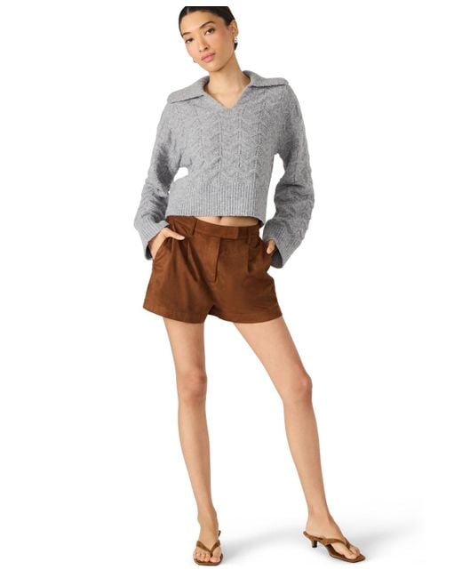 Steve Madden Brown Imelda Pocket Detail Shorts