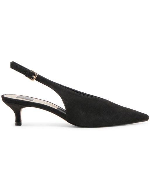 Dolce Vita Black Alenna Kitten-heel Slingback Pumps