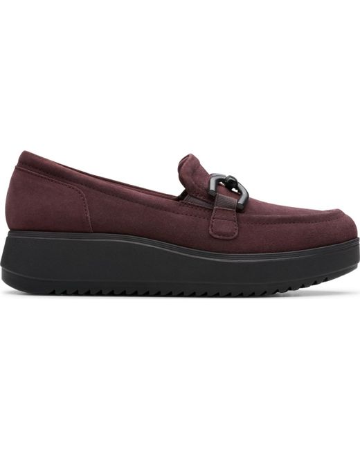 Clarks Red Zylah Top Slip-on Loafers