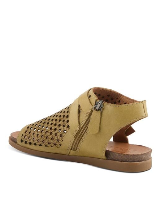 Spring Step Brown Covington Gladiator Flat