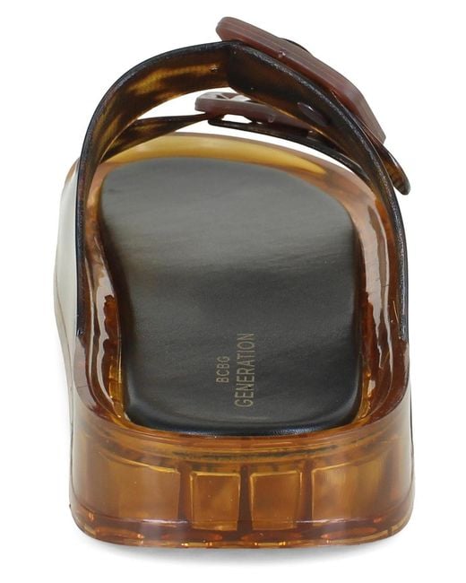 BCBGeneration Brown Marli Platform Jelly Sandal