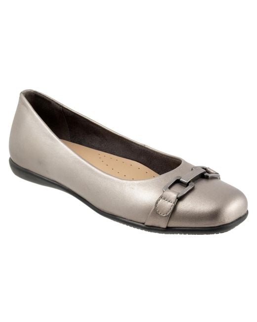 Trotters Gray Sadie Flat