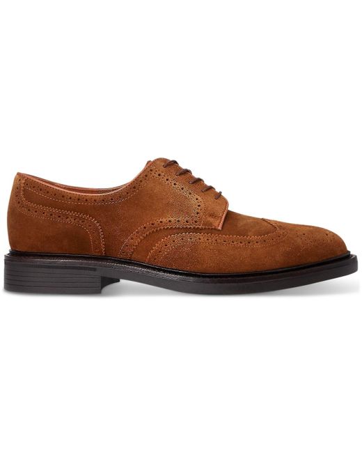 Polo Ralph Lauren Brown Asher Lace-up Wingtip Shoes for men