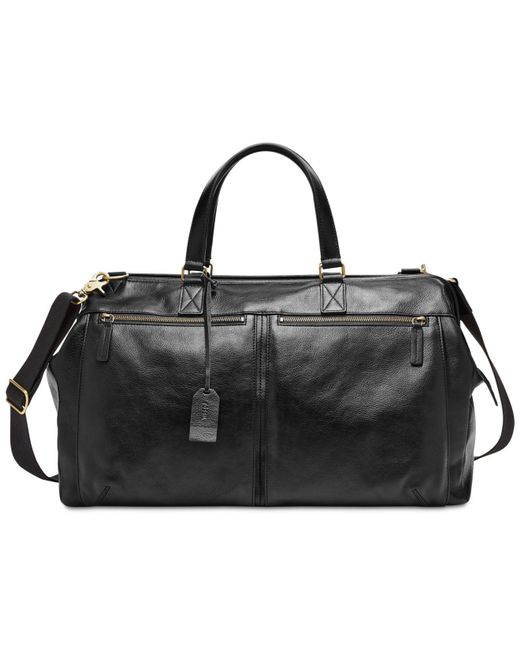 Fossil Leather Defender Duffle Bag Black For Men Lyst - Fossil Mens Leather Duffle Bag Fossil Leather Defender Duffle Bag Black For Men Lyst - Fossil Mens Leather Duffle Bag