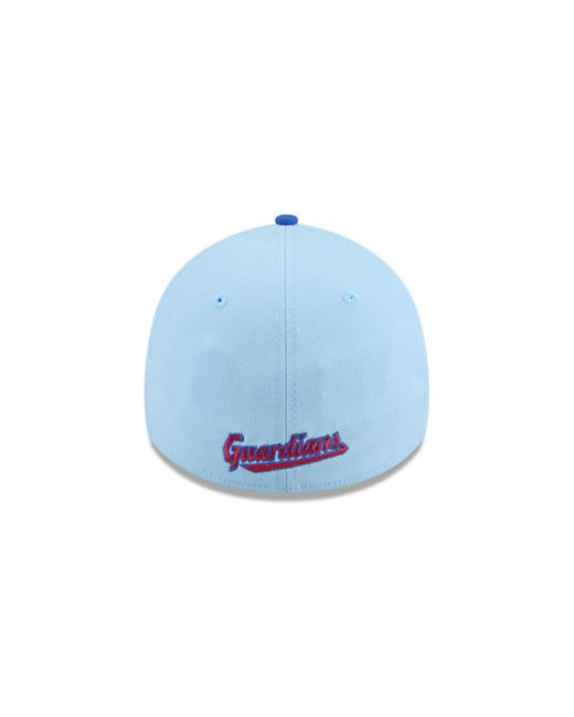 KTZ Light Blue/blue Cleveland Guardians 2025 Fourth Of July 39thirty Flex Hat for men