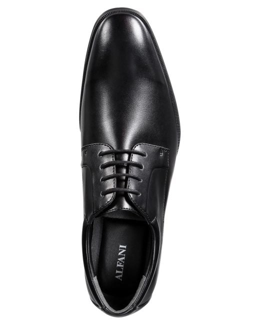 Alfani Black Men's Andrew Plain Toe Derbys for men