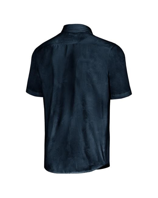 Tommy Bahama Blue Ross Chastain Sport Coconut Point Palm Vista Islandzone Button-up Camp Shirt for men