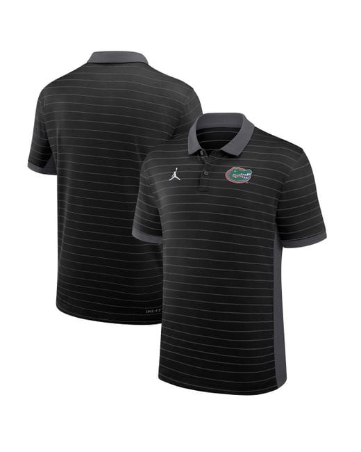 Nike Black Florida Gators 2025 Early Season Coaches Sideline Victory Stripe Performance Polo Shirt for men
