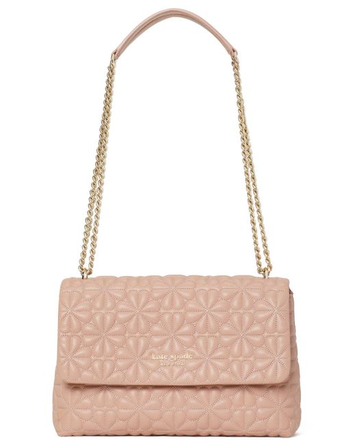 Kate Spade Bloom Quilted Leather Large Flap Shoulder Bag in Pink Lyst