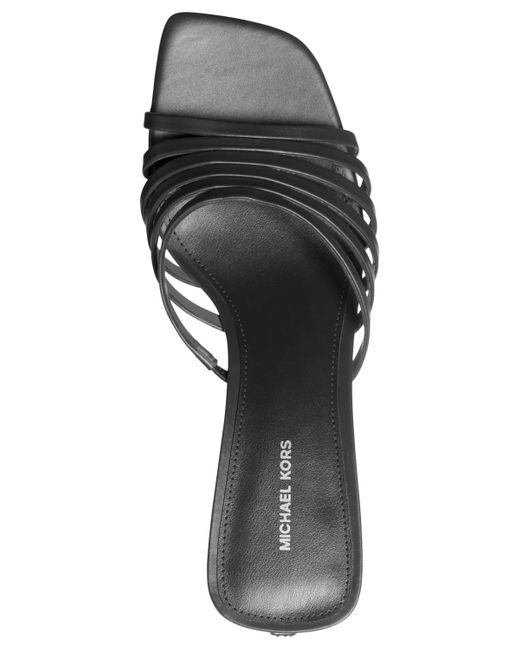 Michael Kors Black Michael Haisley Kitten Heel Sandals