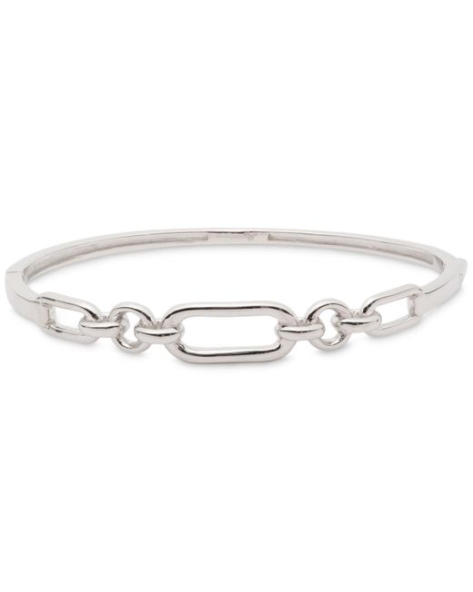Ralph Lauren White Sterling Silver Link Bangle Bracelet